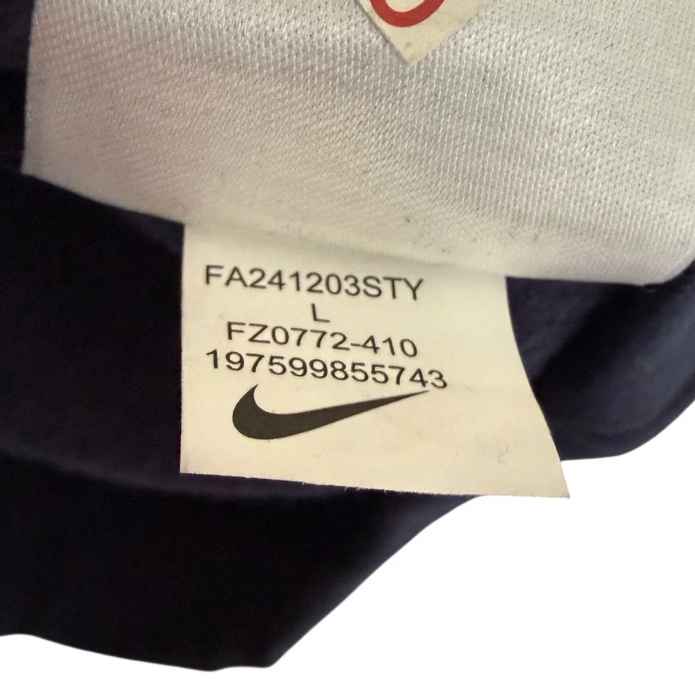 NWT Nike Mens Hoodie Navy Multi-Color Logo Graphic Sweatshirt Size Large